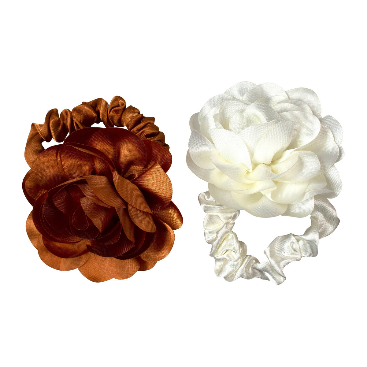 Elast Satin Flowers 2pk