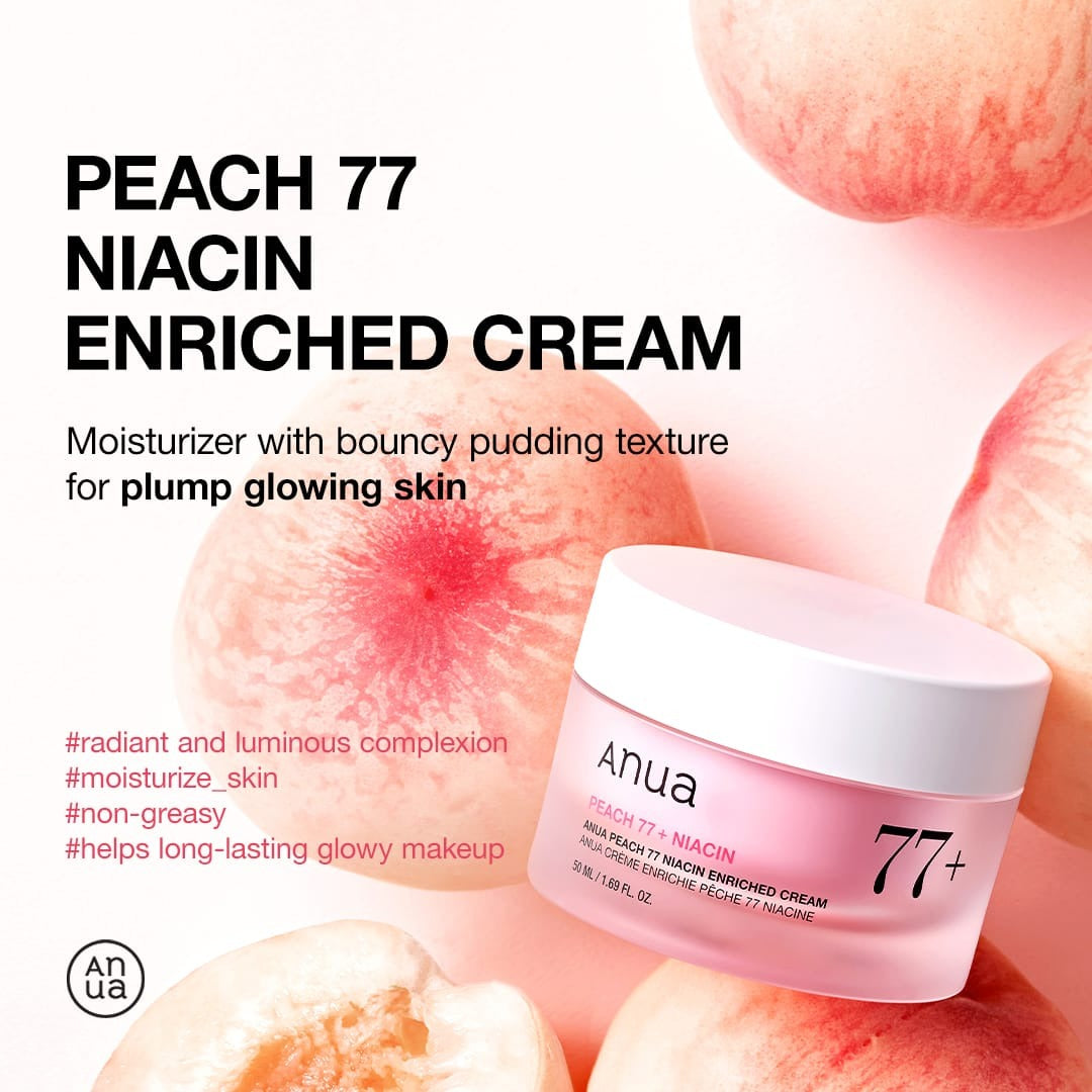 Peach 77% Niacin Enriched Cream 50ml