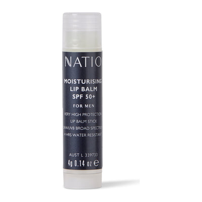 Natio Moisturising Lip Balm SPF 50+ For Men, 4g