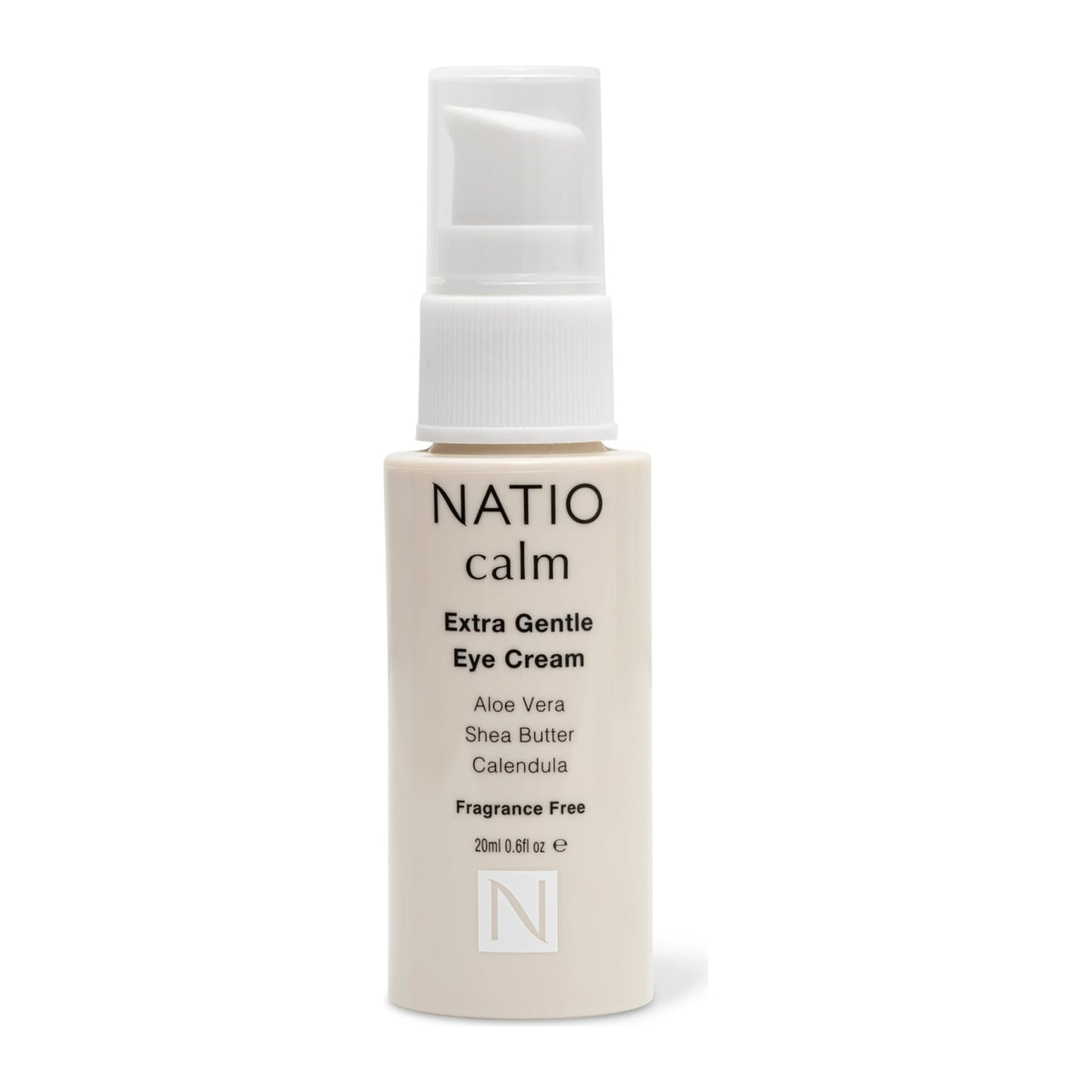 Calm Extra Gentle Eye Cream 20ml by Natio, front of pack