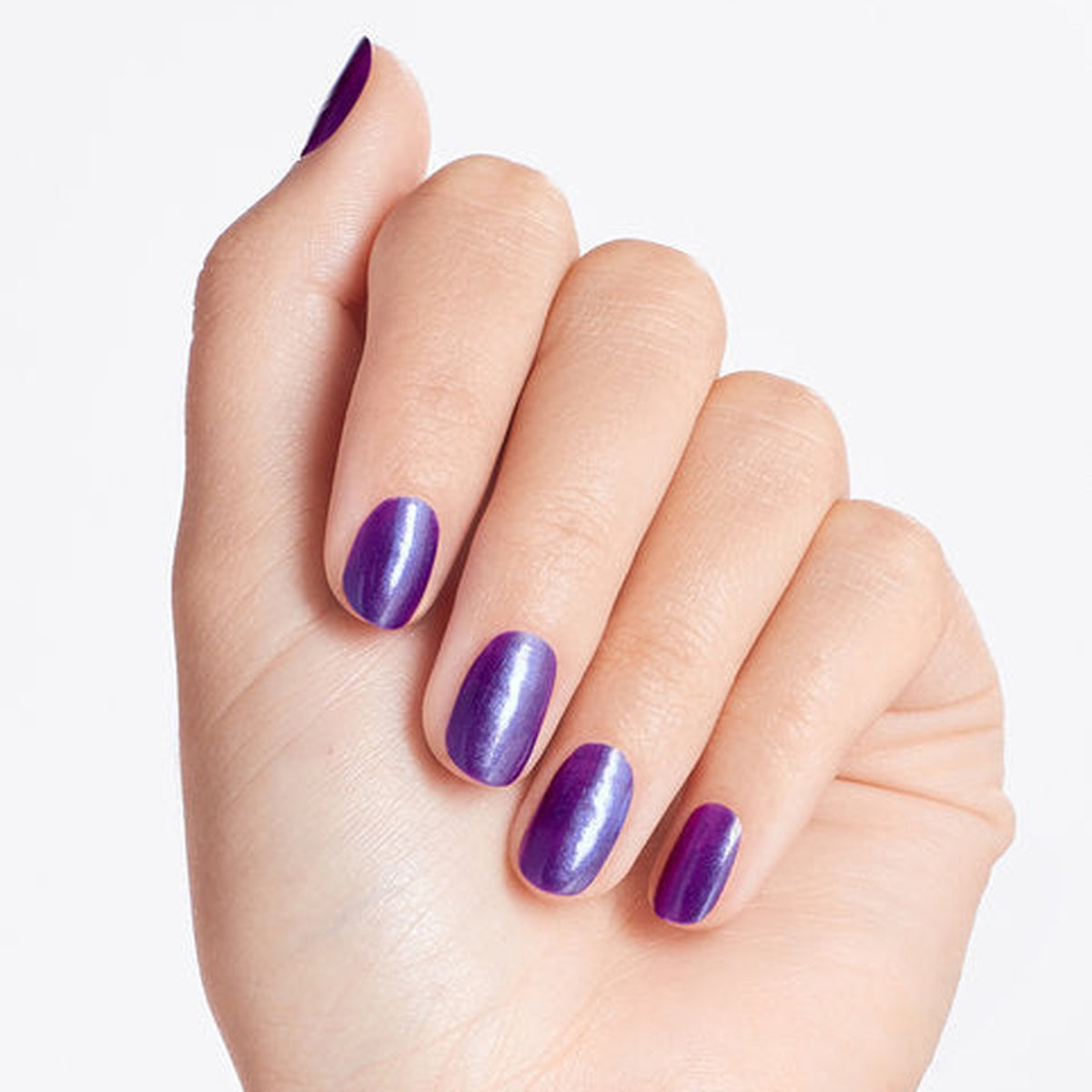 A manicure painted in OPI The Sound of Vibrance