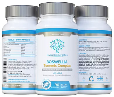 Boswellia Turmeric Complex 90 Capsules-Swiss Bioenergetics-Matakana Pharmacy