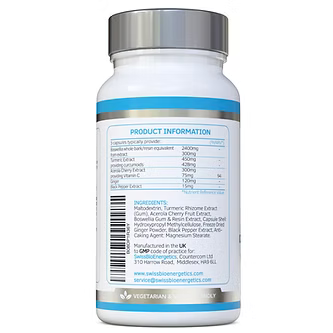 Boswellia Turmeric Complex 90 Capsules-Swiss Bioenergetics-Matakana Pharmacy