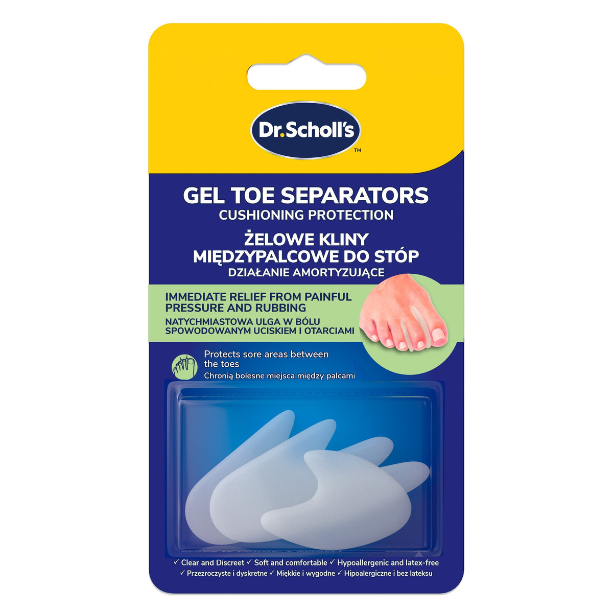 SCHOLL Gel Toe Seperators 3pk
