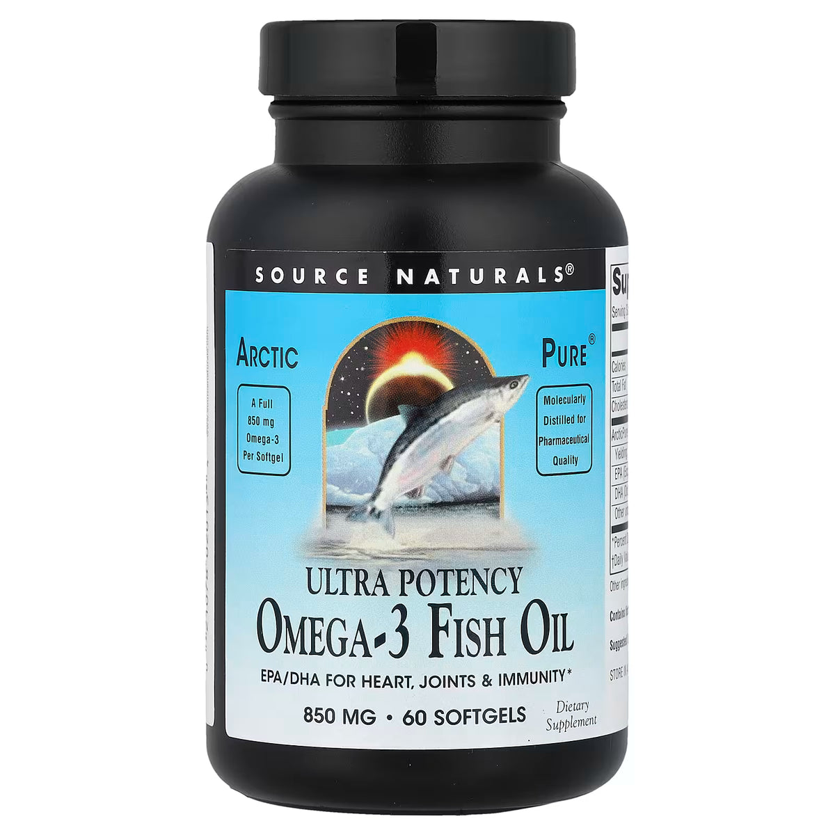 ArcticPure Omega-3 Fish Oil, Ultra Potency 60sg-Source Naturals-Matakana Pharmacy