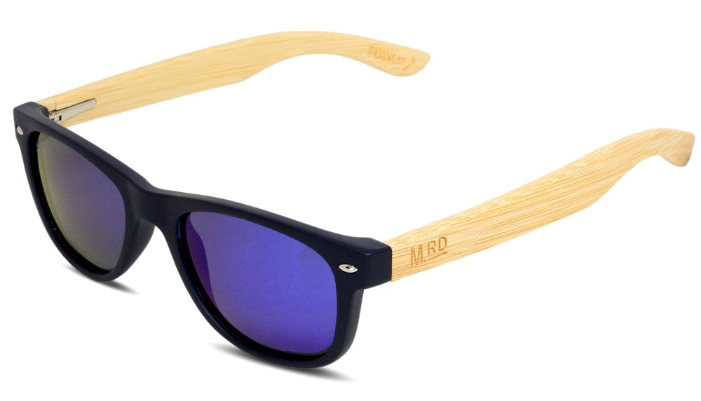 Image of Kids Sunnies Black with Reflective Lens (Polarised)