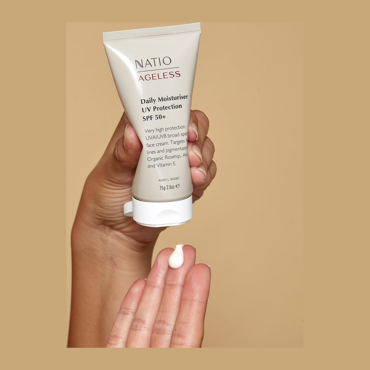 Natio Ageless Daily Moisturiser UV Protection SPF 50+