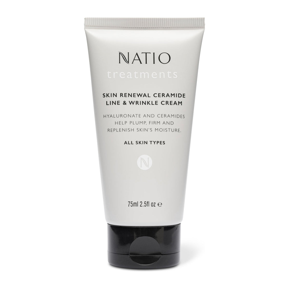 Treatments Skin Renewal Ceramide Line &Wrinkle Cream 75ml by Natio, front of pack