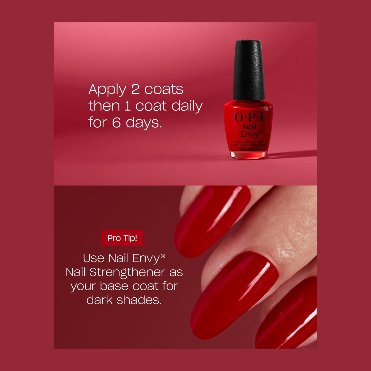 OPI Nail Envy Big Apple Red