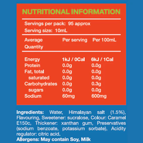 Zero Sugar Salted Caramel Syrup 950ml-Low Carb Emporium-Matakana Pharmacy