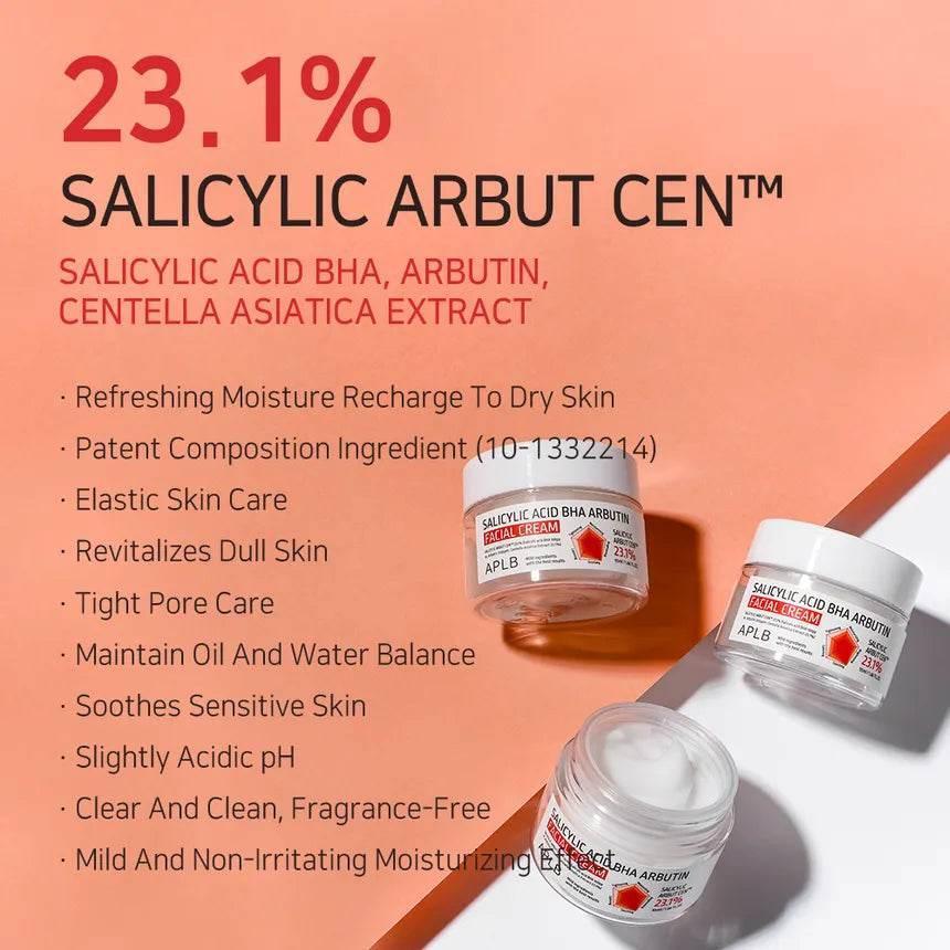 Salicylic Acid BHA Arbutin Facial Cream 55ml-APLB-Matakana Pharmacy