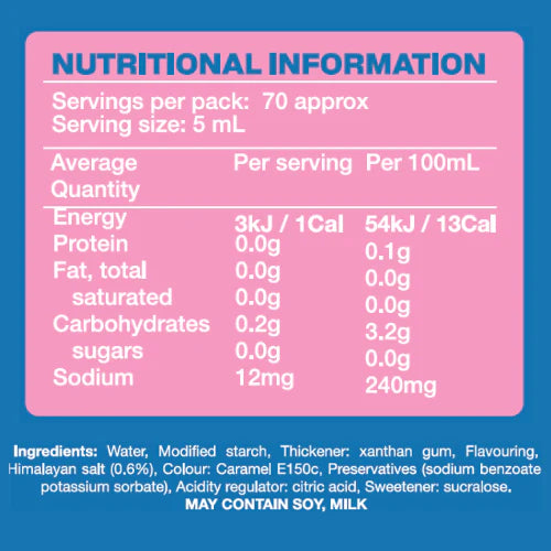 No Added Sugar Salted Caramel Sauce 350ml-Low Carb Emporium-Matakana Pharmacy
