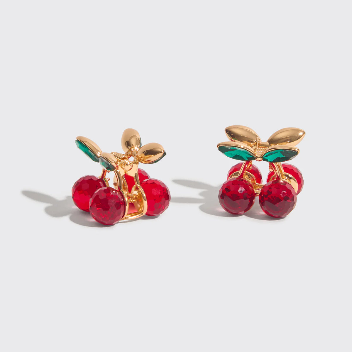 Mini Rhinestone Claw Clips 2pc Set - Cherry-KITSCH-Matakana Pharmacy