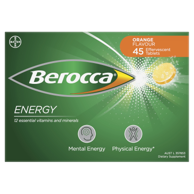 Berocca Energy Orange 45s-Bayer-Matakana Pharmacy