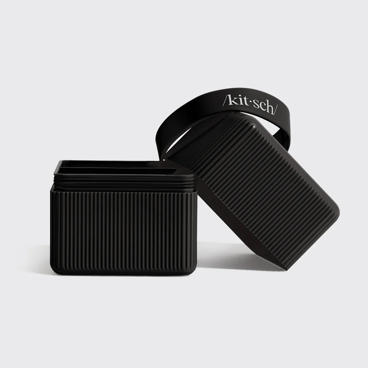 2-Compartment Travel Case - Black-KITSCH-Matakana Pharmacy
