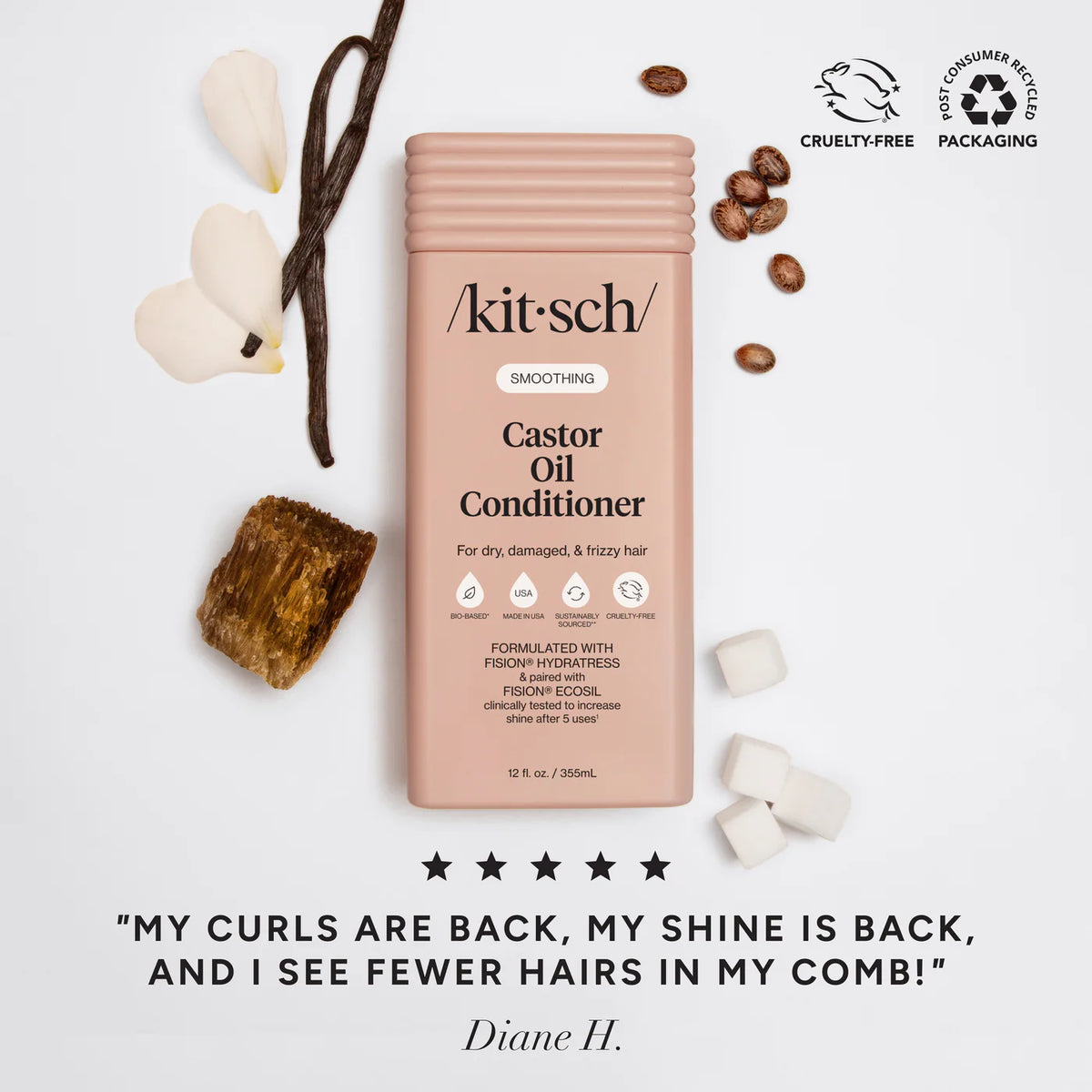Smoothing Castor Oil Conditioner-KITSCH-Matakana Pharmacy