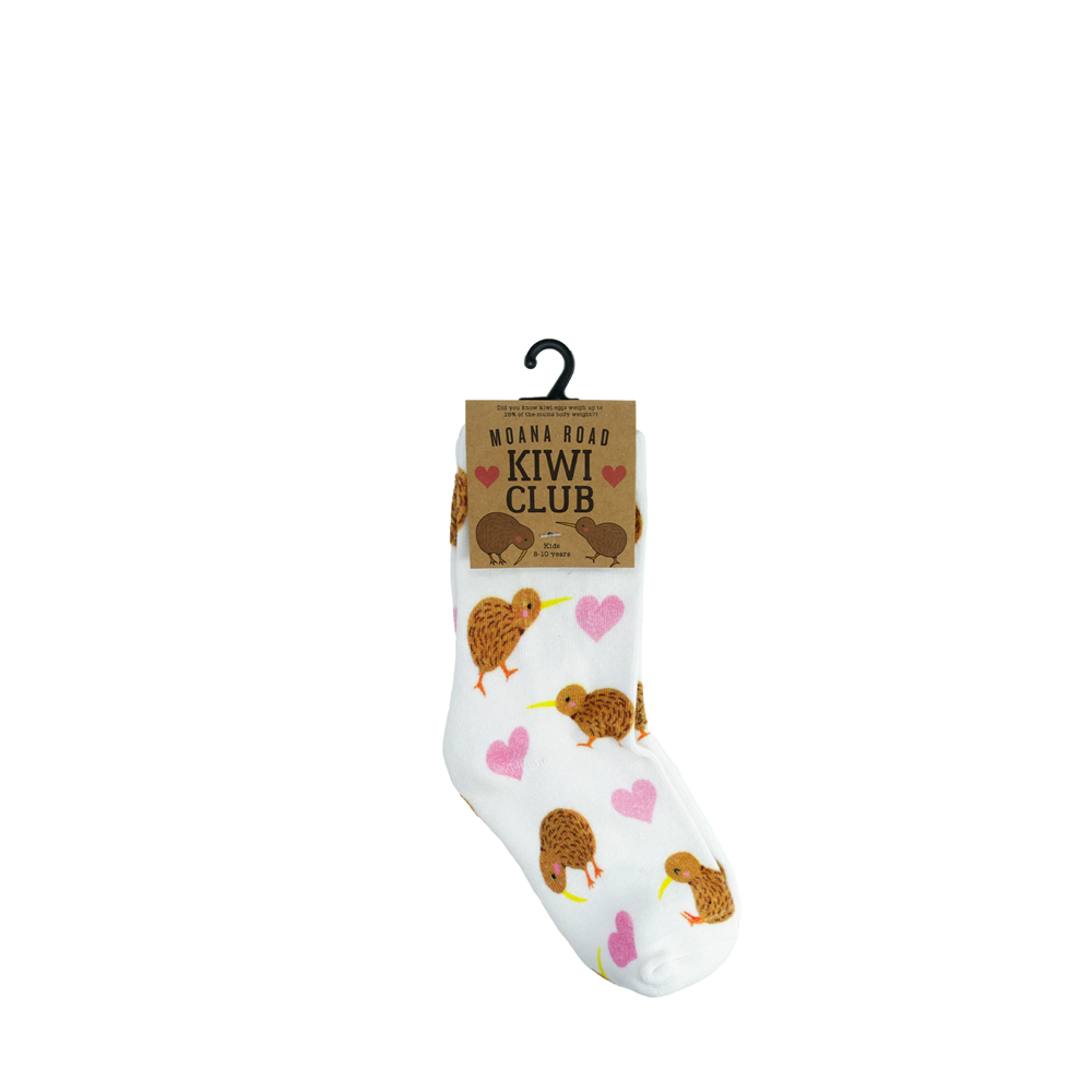 Kiwi Heart Socks Kids Ages 4-6-Moana Road NZ-Matakana Pharmacy