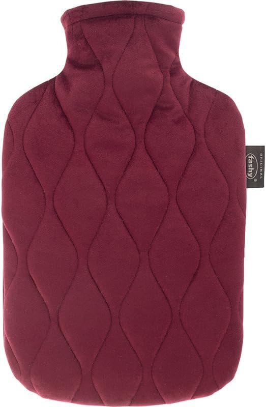 Hot Water Bottle with Quality Cover Bordeaux 2.0L-FASHY-Matakana Pharmacy