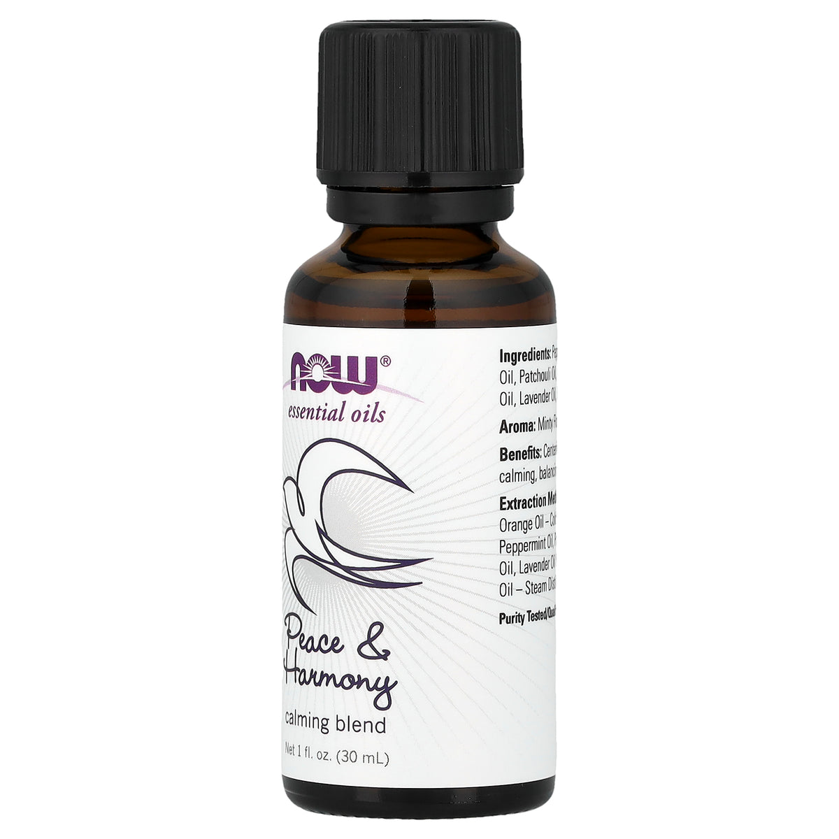 NOW Ess Oil Peace&Harm Calm Bln 30ml, front of the pack