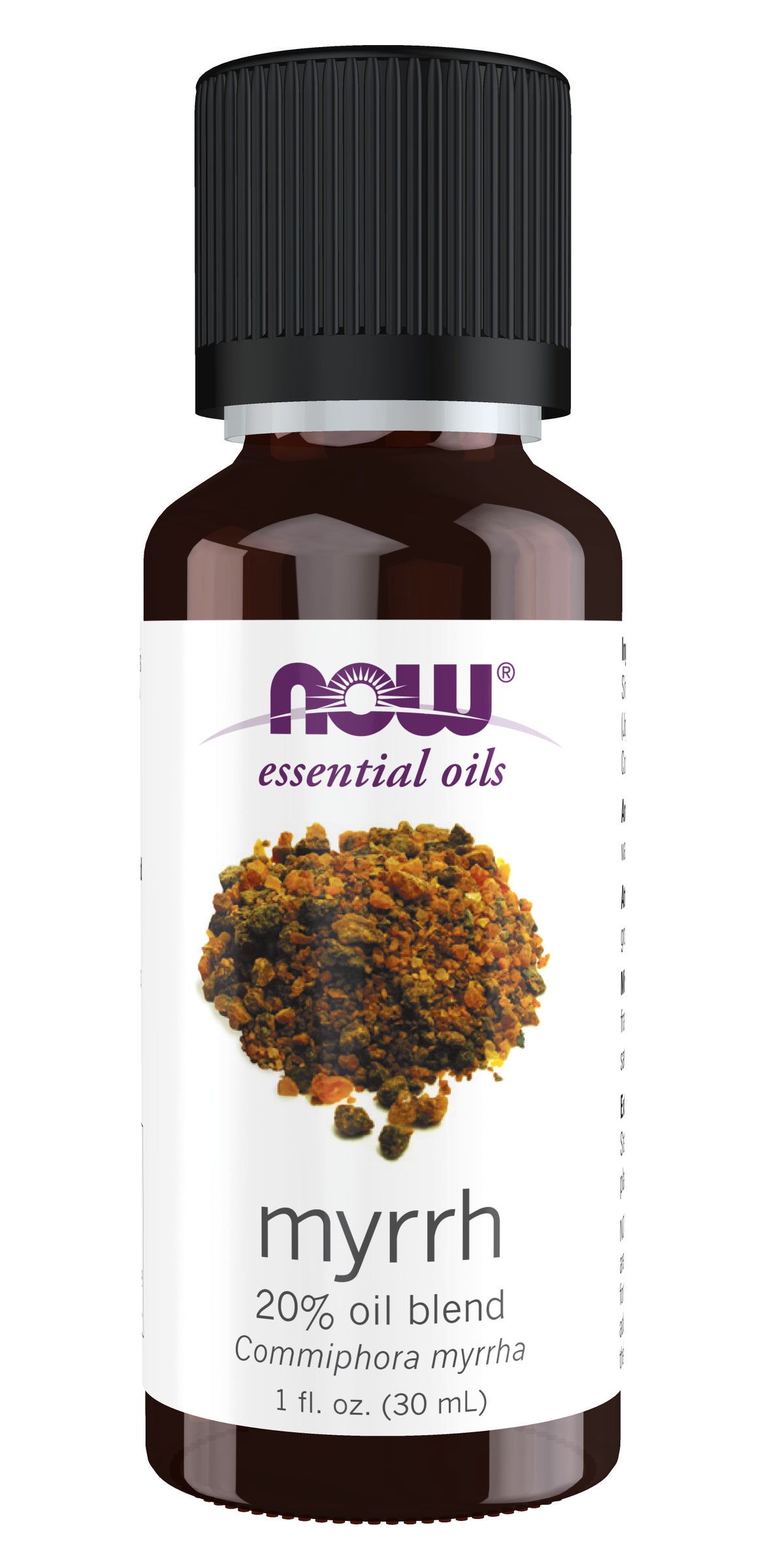 NOW Ess Oil 20% Myrrh 30ml, front of the pack