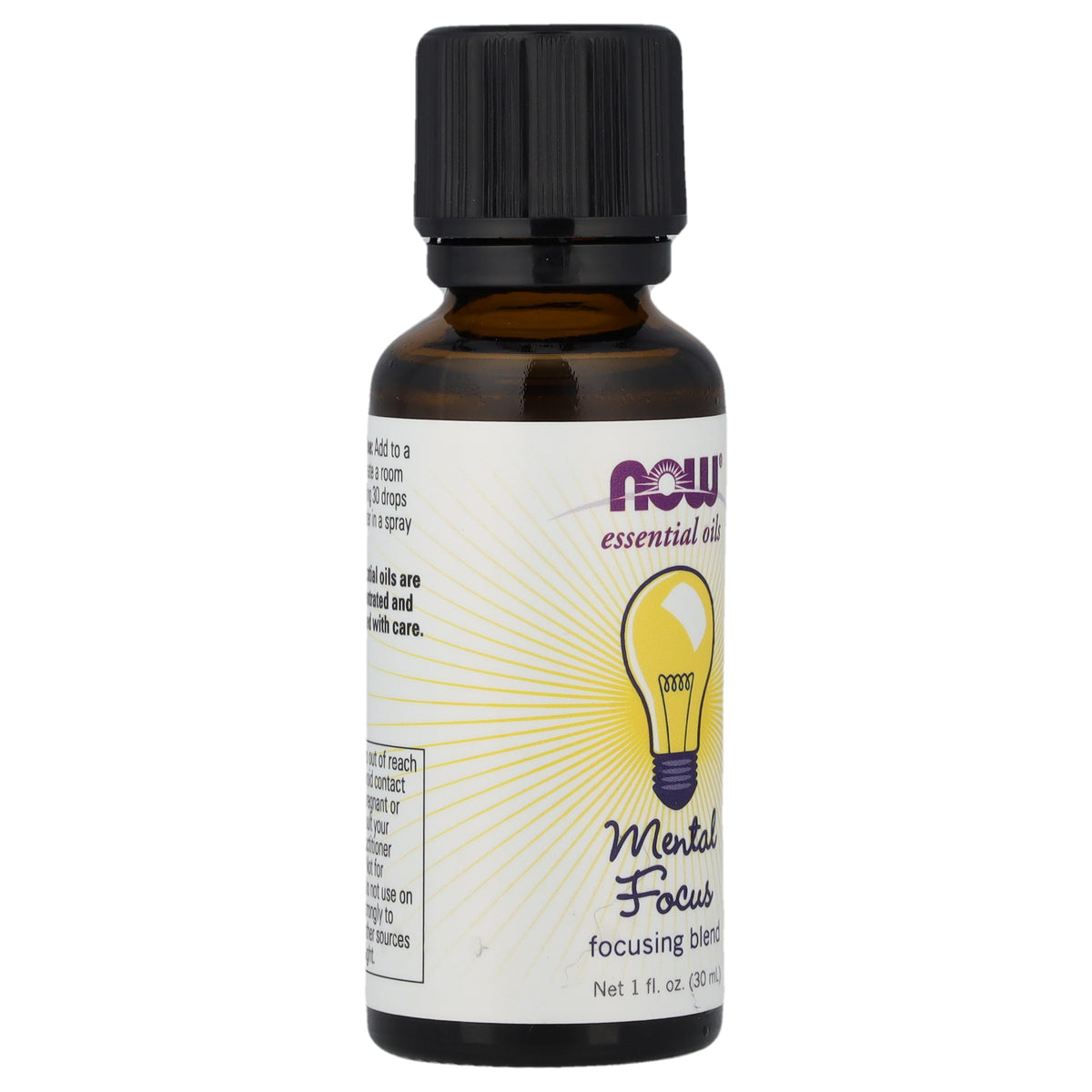 NOW Ess Oil Mental Focus Blend 30ml, front of the pack