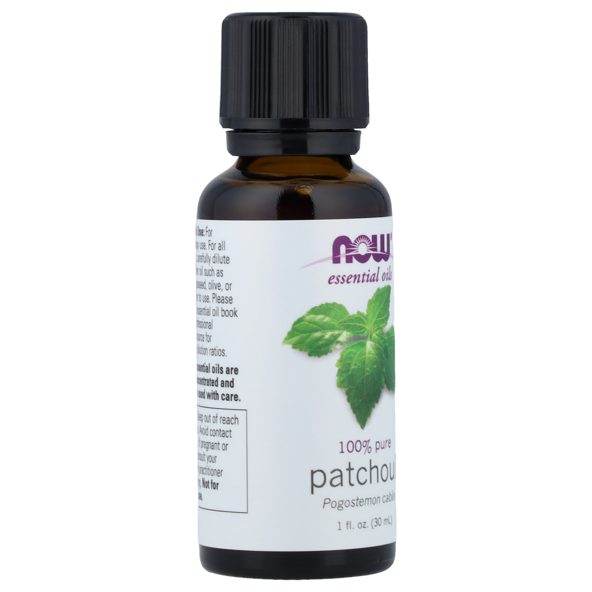 NOW Ess Oil 100% Pure Patchouli 30ml, front of the pack