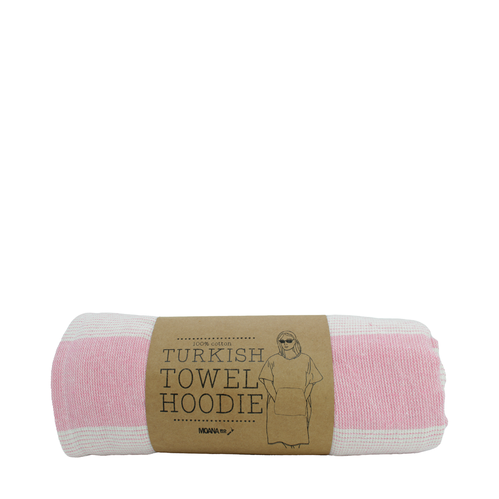 Turkish Towel Hoodie Pink-Matakana Pharmacy
