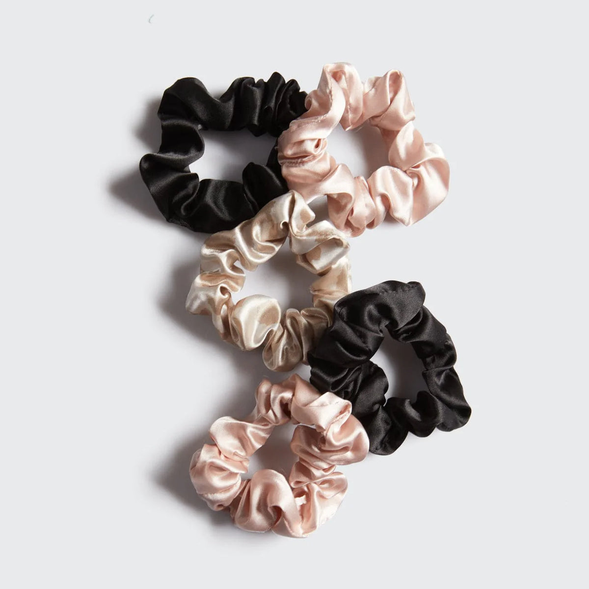 Satin Sleep Scrunchies 5pc - Assorted-KITSCH-Matakana Pharmacy