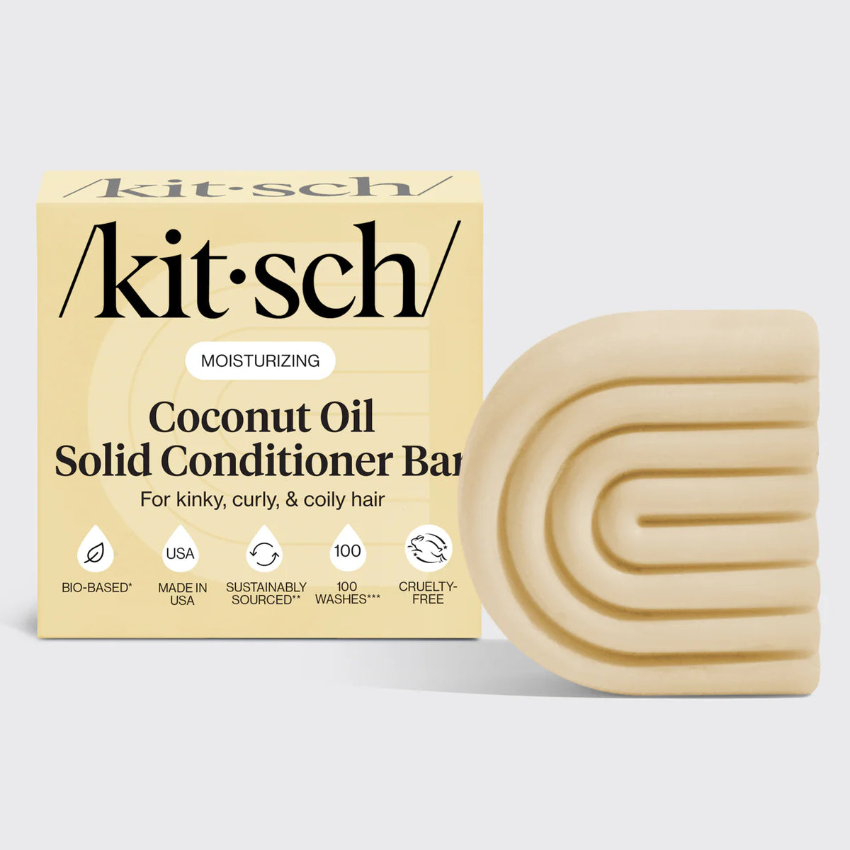 Coconut Oil Conditioner Bar for Dry Damaged Hair-KITSCH-Matakana Pharmacy