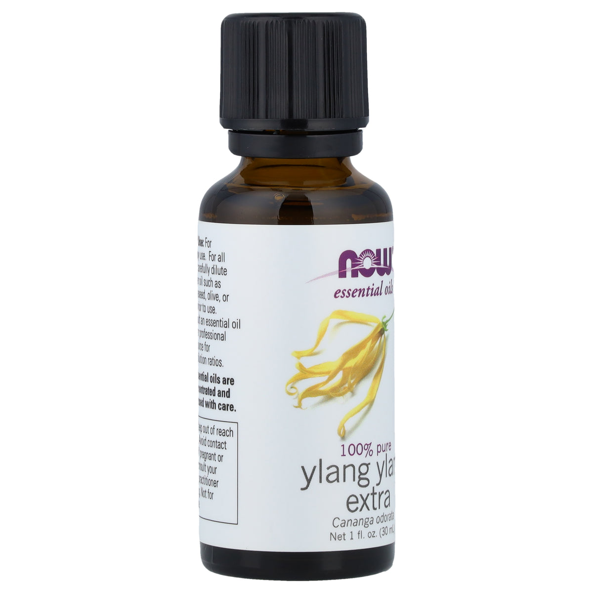 NOW Ess Oil 100% Pure Yl/Ylang 30ml, front of the pack