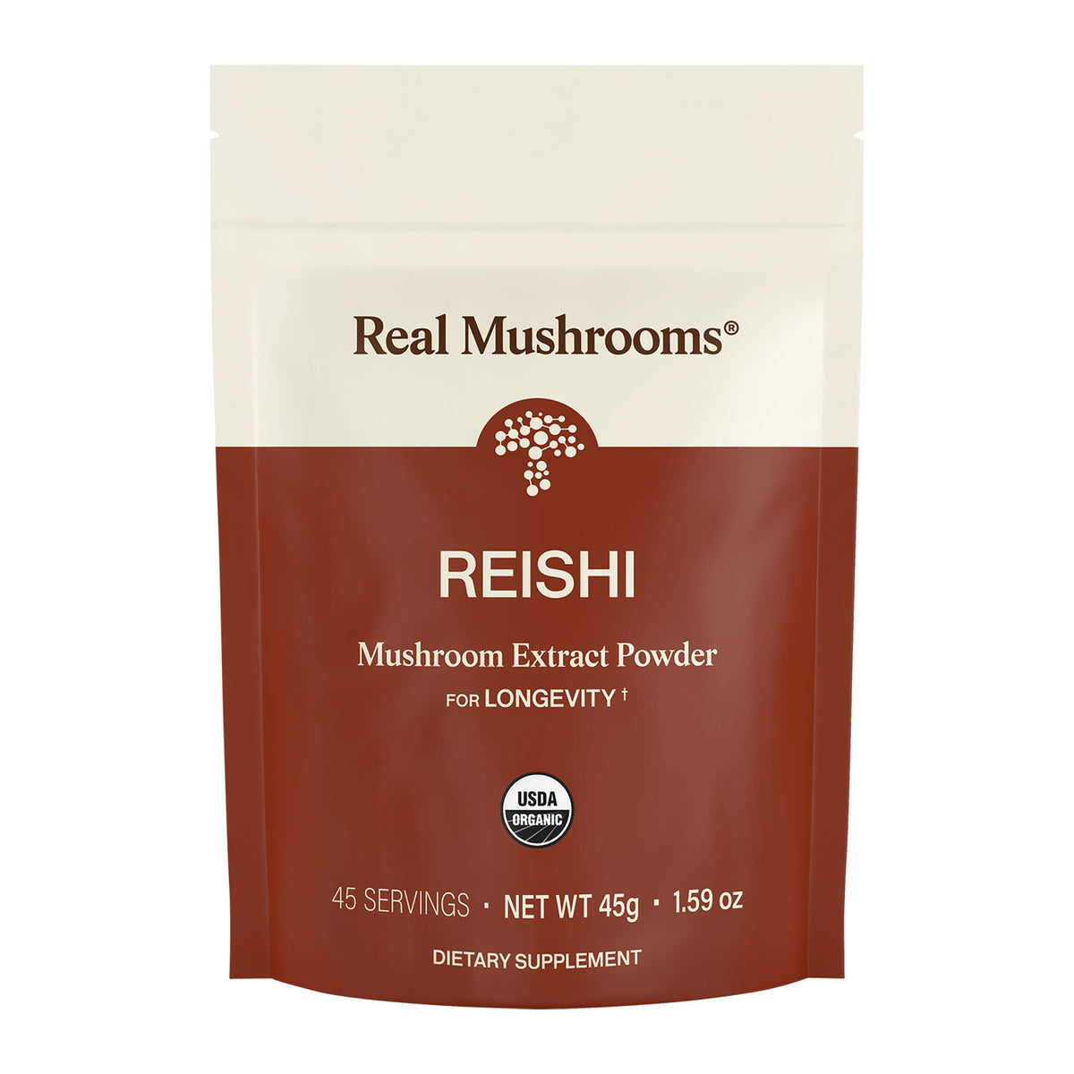 Reishi 415 Powder 45g by Real Mushrooms