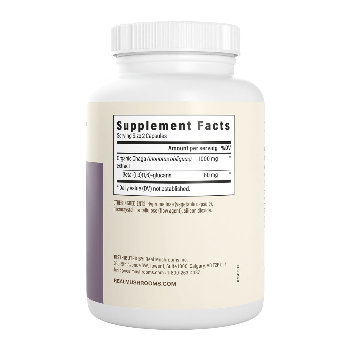 Chaga Extract 120 Capsules by Real Mushrooms