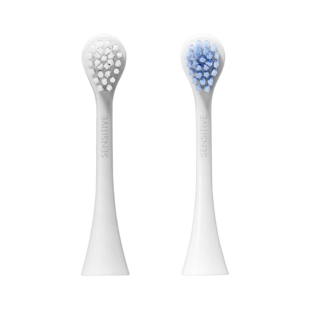 Two Curaprox Hydrosonic sensitive brush heads
