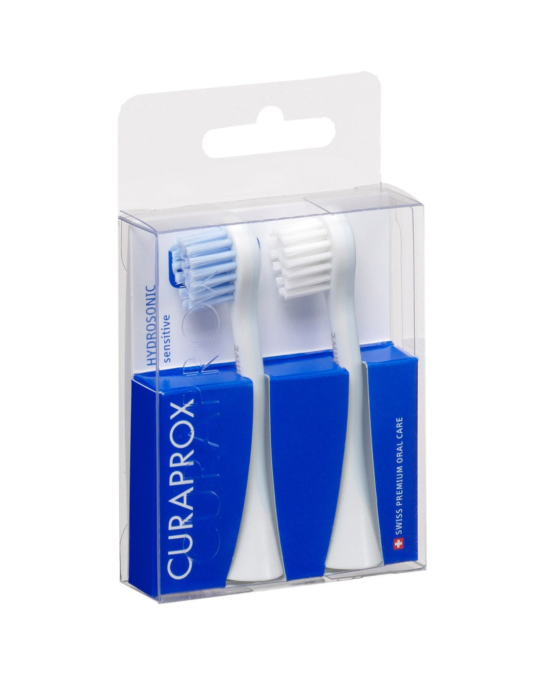 Curaprox Hydrosonic sensitive brush heads in their pack of two