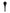 Curaprox Black is white carbon brush head, drop-shaped head detail