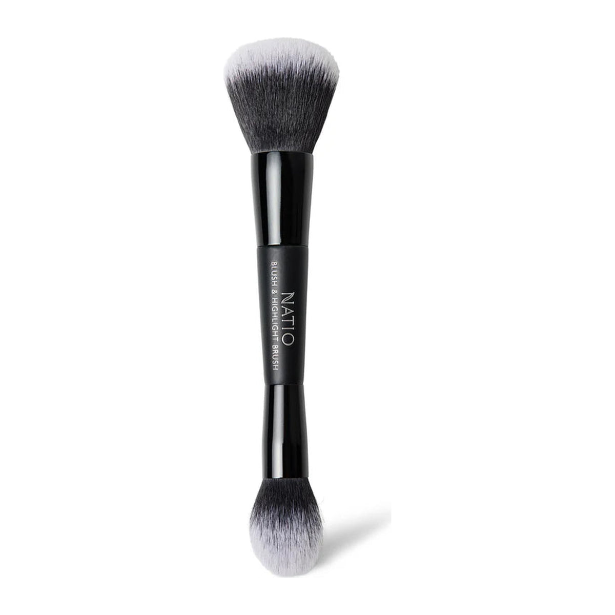 Glow Double Ended Blush & Highlighting Brush by Natio, front of pack
