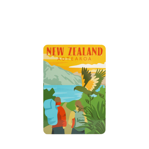 Metal Postcard 10x14cm South Island Tramping