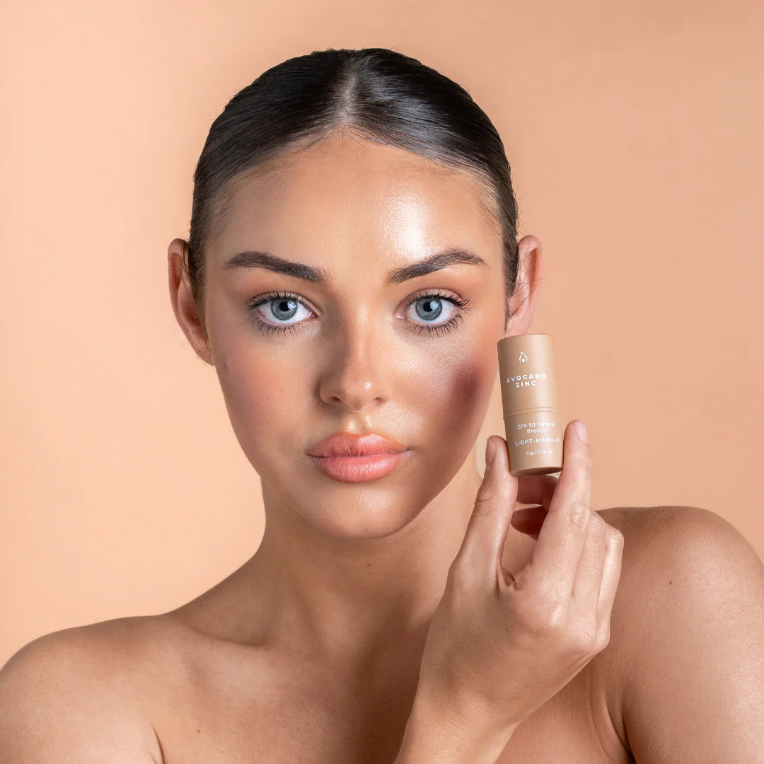 SPF 50 Natural Bronzer Light Medium 9g-Avocado Zinc-Matakana Pharmacy