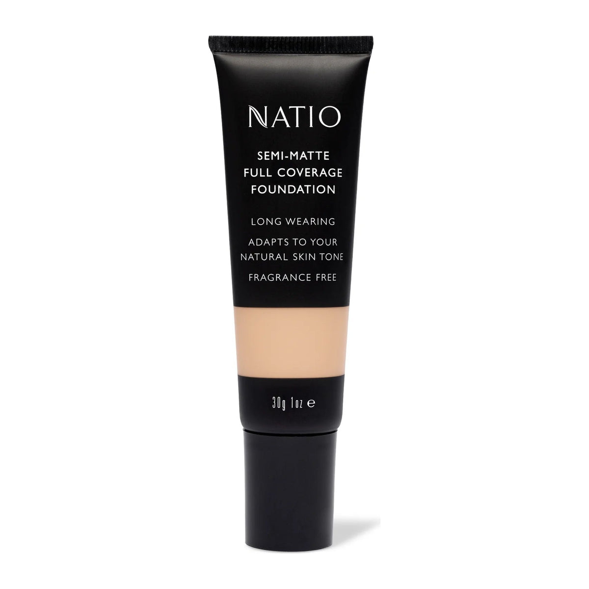 Semi Mat Full Cov Fnd Chai 30g by Natio, front of pack