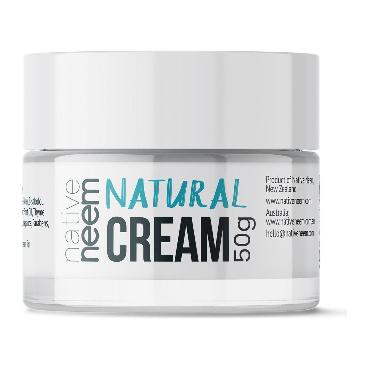 Native Neem Organic Neem Cream 50g jar, front of pack