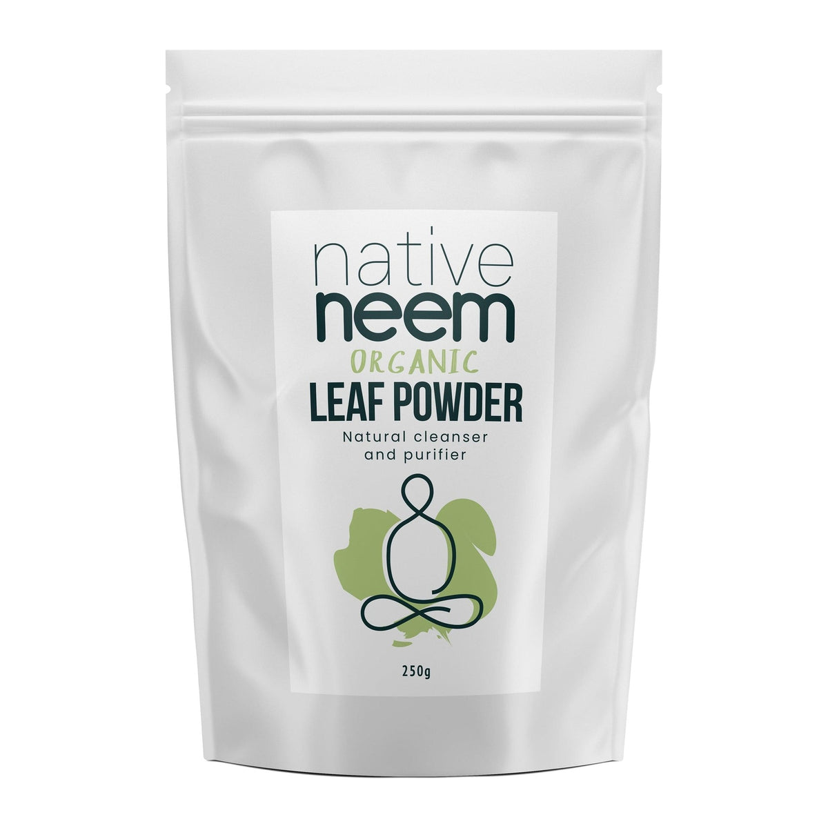 Native Neem Organic Neem Leaf Powder 250g pouch, front of pack