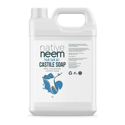 Native Neem Pure Castile Liquid Soap 5 litre drum, front of pack