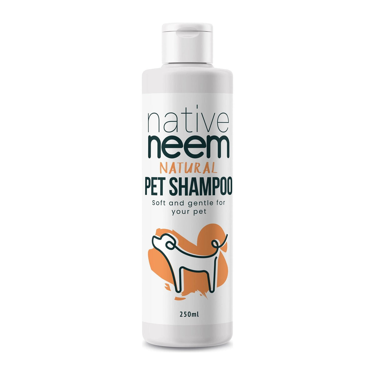 Native Neem Organic Neem Pet Shampoo 250ml bottle, front of pack