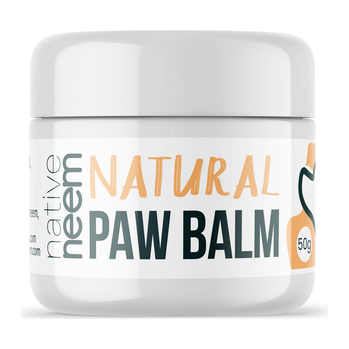 Native Neem Organic Neem Paw Balm 50g jar, front of pack