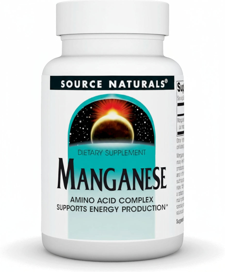 Manganese (10mg) 100t-Source Naturals-Matakana Pharmacy