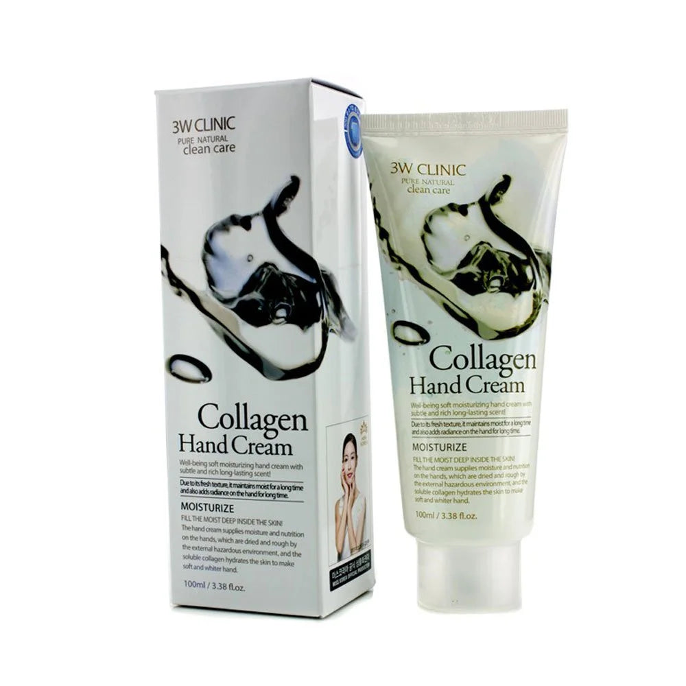 Moisturising Collagen Hand Cream 100g-3W CLINIC-Matakana Pharmacy