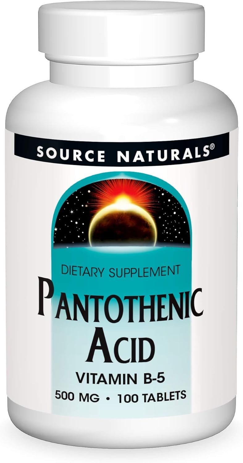 Pantothenic Acid (500mg) 100t-Source Naturals-Matakana Pharmacy