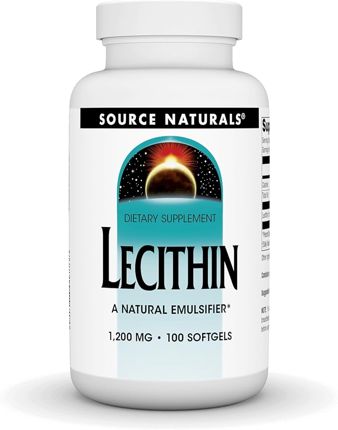 Lecithin 1200mg 100sg-Source Naturals-Matakana Pharmacy