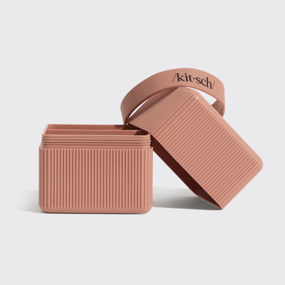 2-Compartment Travel Case - Terracotta-KITSCH-Matakana Pharmacy