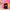 The Studio Soph Christmas card standing against a pink and yellow backdrop